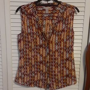 Multicolored Banana Republic Sleeveless Blouse